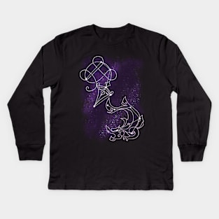 Liyue Electro Constellations Kids Long Sleeve T-Shirt